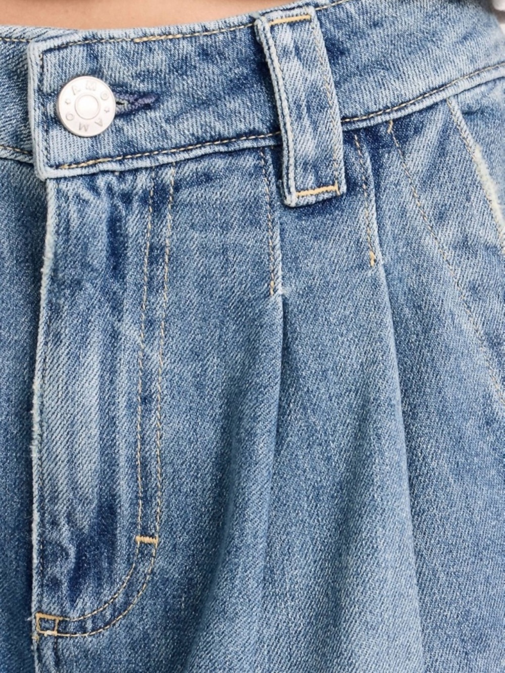 AMO Denim Matilda Soft Wide Leg Pleat Front Trouser Jeans Sz 25/26 NEW $305!! - Picture 4 of 9